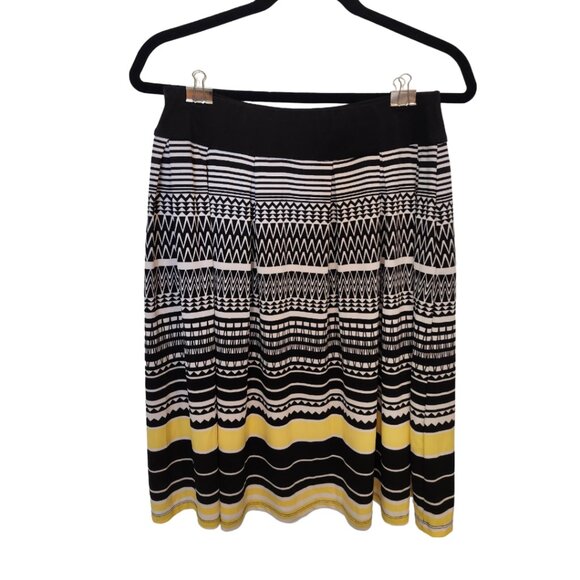 Skirt - CLEO size XS Black, White, Yellow Striped - Picture 2 of 3